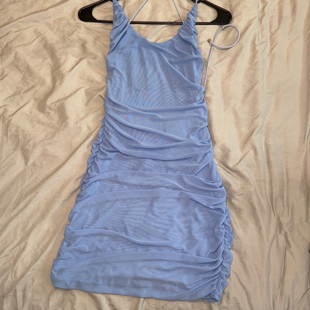 Meshki size small ciel blue mini dress